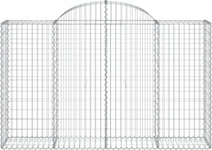vidaXL vidaXL Kosze gabionowe, 18 szt, 200x50x120/140cm, galwanizowane żelazo 4