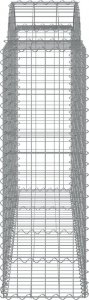 vidaXL vidaXL Kosze gabionowe, 18 szt, 200x50x120/140cm, galwanizowane żelazo 5