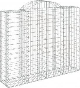 vidaXL vidaXL Kosze gabionowe, 10 szt, 200x50x160/180cm, galwanizowane żelazo 3