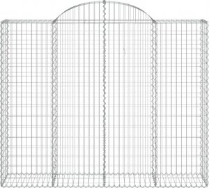 vidaXL vidaXL Kosze gabionowe, 10 szt, 200x50x160/180cm, galwanizowane żelazo 4