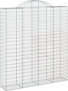 vidaXL vidaXL Kosze gabionowe, 5 szt, 200x50x220/240 cm, galwanizowane żelazo 3
