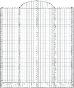vidaXL vidaXL Kosze gabionowe, 5 szt, 200x50x220/240 cm, galwanizowane żelazo 4