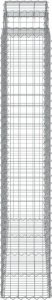 vidaXL vidaXL Kosze gabionowe, 5 szt, 200x50x220/240 cm, galwanizowane żelazo 5