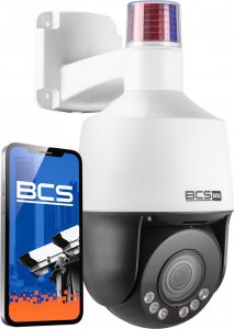 Kamera IP BCS Kamera obrotowa IP 5 Mpx BCS-B-SIP154SR5L1 z alarmami świetlnymi i dźwiękowymi 1