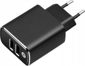 Ładowarka Vega ŁADOWARKA SIECIOWA 18W 3A CZARNA  FASTON FAST CHARGER  QUICK 3000mA ALUMINIOWA> 2