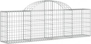 vidaXL Łukowaty kosz gabionowy, 200x30x60/80 cm, galwanizowane żelazo 2