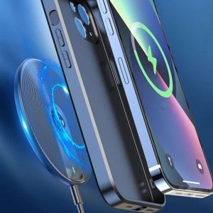 Ładowarka 4kom.pl Ładowarka indukcyjna Qi szybka bezprzewodowa Uniwersalna Fast Charge 15W Czarna 6