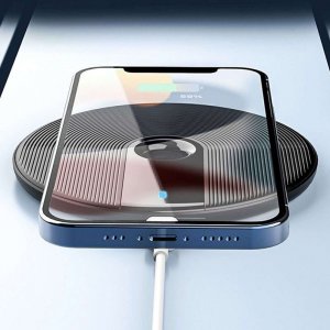 Ładowarka 4kom.pl Ładowarka indukcyjna Qi szybka bezprzewodowa Uniwersalna Fast Charge 15W Czarna 8