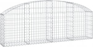 vidaXL Łukowaty kosz gabionowy, 200x30x60/80 cm, galwanizowane żelazo 2