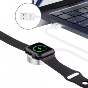 Ładowarka 4kom.pl Ładowarka indukcyjna magnetyczna Kabel USB 120cm UltraBoost Magnetic Cable do Apple Watch White 4