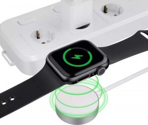 Ładowarka 4kom.pl Ładowarka indukcyjna magnetyczna Kabel USB 120cm UltraBoost Magnetic Cable do Apple Watch White 7