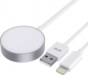 Ładowarka 4kom.pl Ładowarka indukcyjna Kabel 150cm UltraBoost 2w1 Magnetic & Lightning do Apple Watch iPhone iPad White 2