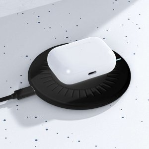 Ładowarka 4kom.pl Ładowarka indukcyjna QI Bezprzewodowa podkładka do telefonu Uniwersalna Fast Charge 10W Czarna 4