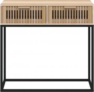 vidaXL Stolik konsolowy, 80x30x75 cm, materiał drewnopochodny i żelazo 4