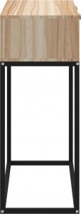 vidaXL Stolik konsolowy, 80x30x75 cm, materiał drewnopochodny i żelazo 6