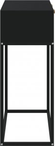 vidaXL Stolik konsolowy, czarny, 80x30x75 cm 6