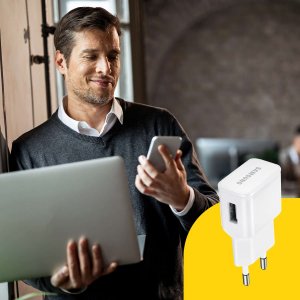 Ładowarka Samsung Ładowarka sieciowa Samsung USB-A EP-TA50EWE 5V / 1,55A Biała 2