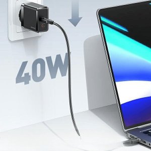 Ładowarka Usams Ładowarka sieciowa USAMS 2xUSB-C T54 40W PD Fast Charging biały/white (US-CC172) 4