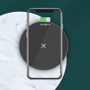 Ładowarka 4kom.pl Ładowarka indukcyjna Qi szybka bezprzewodowa Uniwersalna Fast Charge 15W Czarna 3