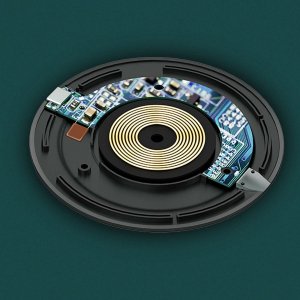 Ładowarka 4kom.pl Ładowarka indukcyjna Qi szybka bezprzewodowa Uniwersalna Fast Charge 15W Czarna 5