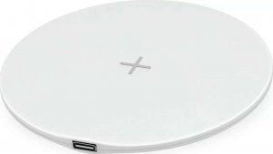 Ładowarka 4kom.pl Ładowarka indukcyjna Qi szybka bezprzewodowa Uniwersalna Fast Charge 15W Biała 2