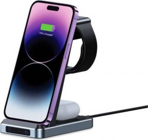 Ładowarka Tech-Protect Ładowarka bezprzewodowa Tech-protect QI15W-A26 3in1 Wireless Charger Black 2