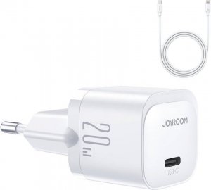 Ładowarka Joyroom Ładowarka sieciowa Joyroom JR-TCF02 USB-C 20W PD + kabel USB C/Lightning biała 1