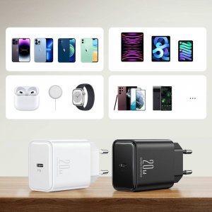Ładowarka Joyroom Ładowarka sieciowa JR-TCF06 USB-C 20W PD biała 2