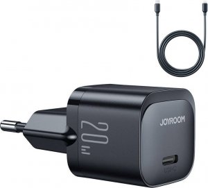 Ładowarka Joyroom Ładowarka sieciowa Joyroom JR-TCF02 USB-C 20W PD + kabel USB C/Lightning czarna 1