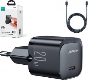 Ładowarka Joyroom Ładowarka sieciowa Joyroom JR-TCF02 USB-C 20W PD + kabel USB C/Lightning czarna 2