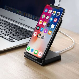 Ładowarka Alogy Ładowarka bezprzewodowa indukcyjna Alogy Qi Stand Charger na telefon stojak stacja z ładowaniem 15W Czarna 12