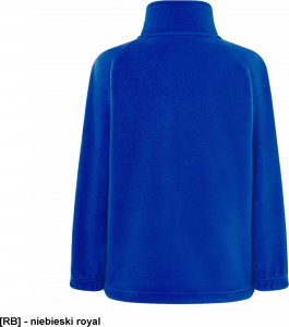 JHK FLRK300 - Bluza polarowa dziecięca, zapinana na suwak - niebieski royal 7-8 2
