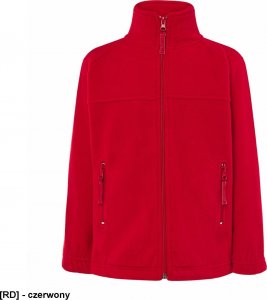 JHK FLRK300 - Bluza polarowa dziecięca, zapinana na suwak - czerwony 5-6 4