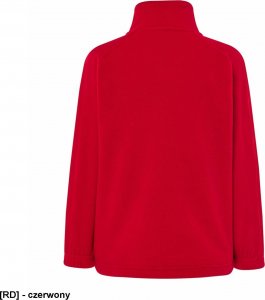 JHK FLRK300 - Bluza polarowa dziecięca, zapinana na suwak - czerwony 5-6 5