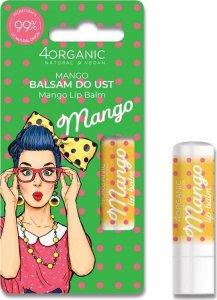 4organic 4organic Pin-up Girl naturalny balsam do ust Mango 5g 1