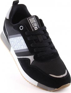 Big Star Skórzane buty sportowe męskie komfortowe czarne Big Star JJ174397 42 4