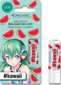 4organic #Kawaii naturalny balsam do ust Watermelon 5g 1