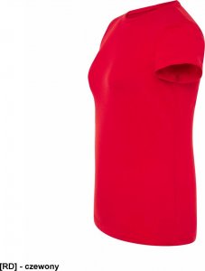 JHK T-shirt damski JHK TSRLPRM - premium z krótkim rękawem, dopasowany do sylwetki, single jersey, 170 g - czerwony 3XL 6