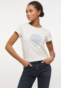 Mustang Mustang damska koszulka t-shirt ALEXIA C CHESTPRINT 1013383 2013 S 2