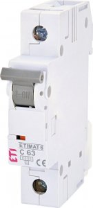 ETI Wyłącznik nadprądowy ETIMAT 6 1p C63 1