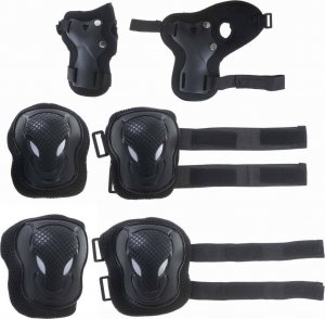 KIK Zestaw ochraniaczy na rolki rower hulajnogę czarny 4