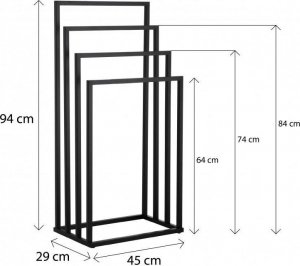 YokaHome Stojak 45 cmcm czarny  (P.LONIA4-BLK) 7