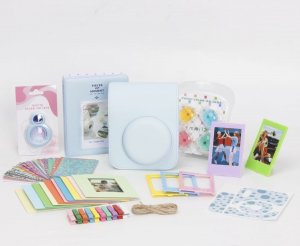 Pokrowiec LoveInstant Zestaw 8w1 Akcesoria do FujiFilm INSTAX Mini 12 / Niebieski 3