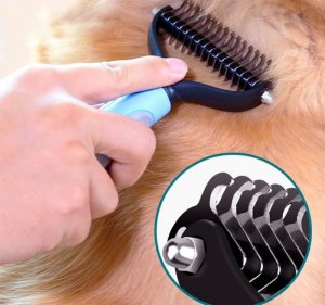 Trymer zgrzebło szczotka usuwa sierść psa kota 11