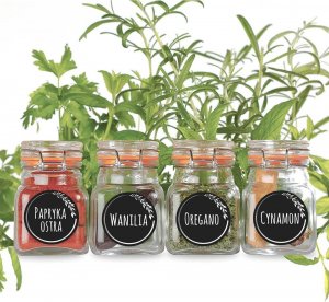 Deco4Home Naklejki na pojemniki do kuchni - pakiet 115 szt 2