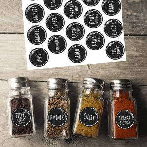 Deco4Home Naklejki na pojemniki do kuchni - pakiet 115 szt 3