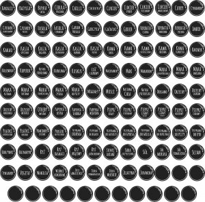 Deco4Home Naklejki na pojemniki do kuchni - pakiet 115 szt 4