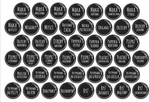 Deco4Home Naklejki na pojemniki do kuchni - pakiet 115 szt 8