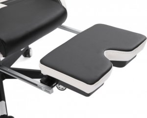 Fotel Ghost Chairs Fotel gamingowy rozkładany z podnóżkiem GHOST-SIX kolor czarno biały 8