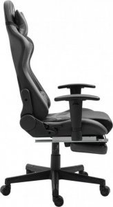 Fotel Ghost Chairs z podnóżkiem GHOST-SIX czarno szary 6